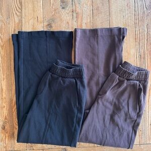 XS Old Navy Active Dynamic Fleece Trouser Sweatpants, 2 pairs (black and brown)